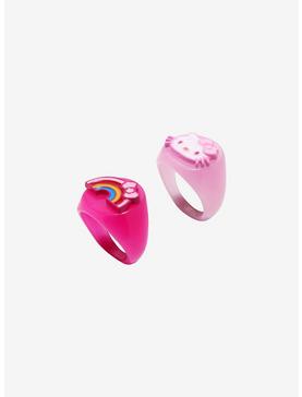 Hello Kitty Rainbow Chunky Ring Set, , hi-res