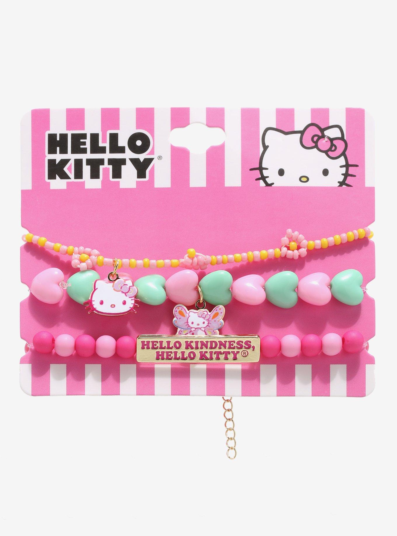 Hot Topic Hello Kitty Candy Charms Stretch Bracelet Set