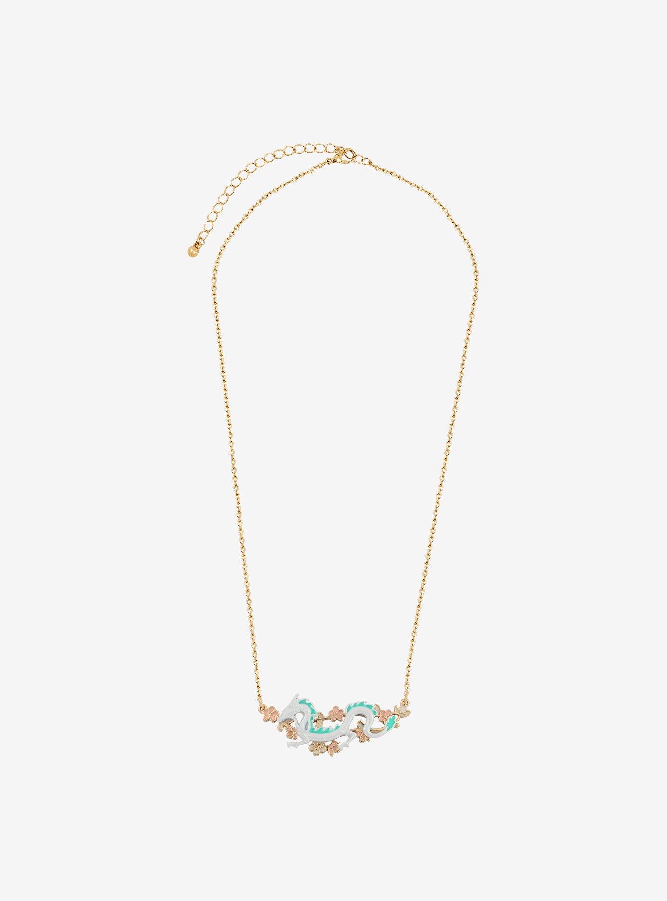 Studio Ghibli Spirited Away Haku Sakura Necklace, , alternate