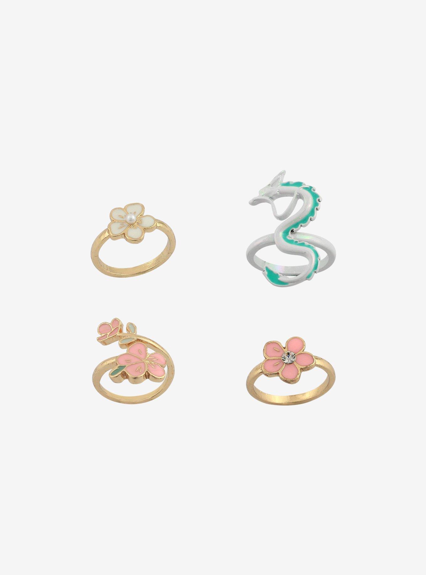 Studio Ghibli Spirited Away Sakura Ring Set, , alternate