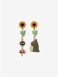 Studio Ghibli My Neighbor Totoro Sunflower Mismatch Earrings, , alternate