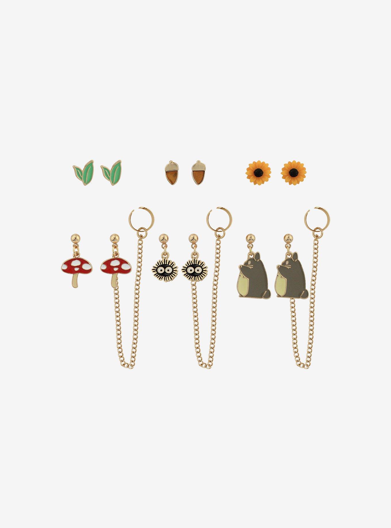 Studio Ghibli My Neighbor Totoro Cuff Earring Set