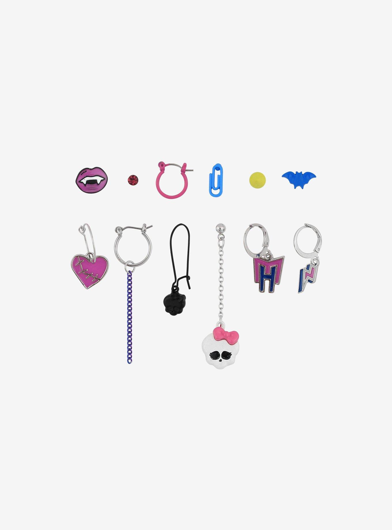 Monster High Icon Mismatch Earring Set, , alternate