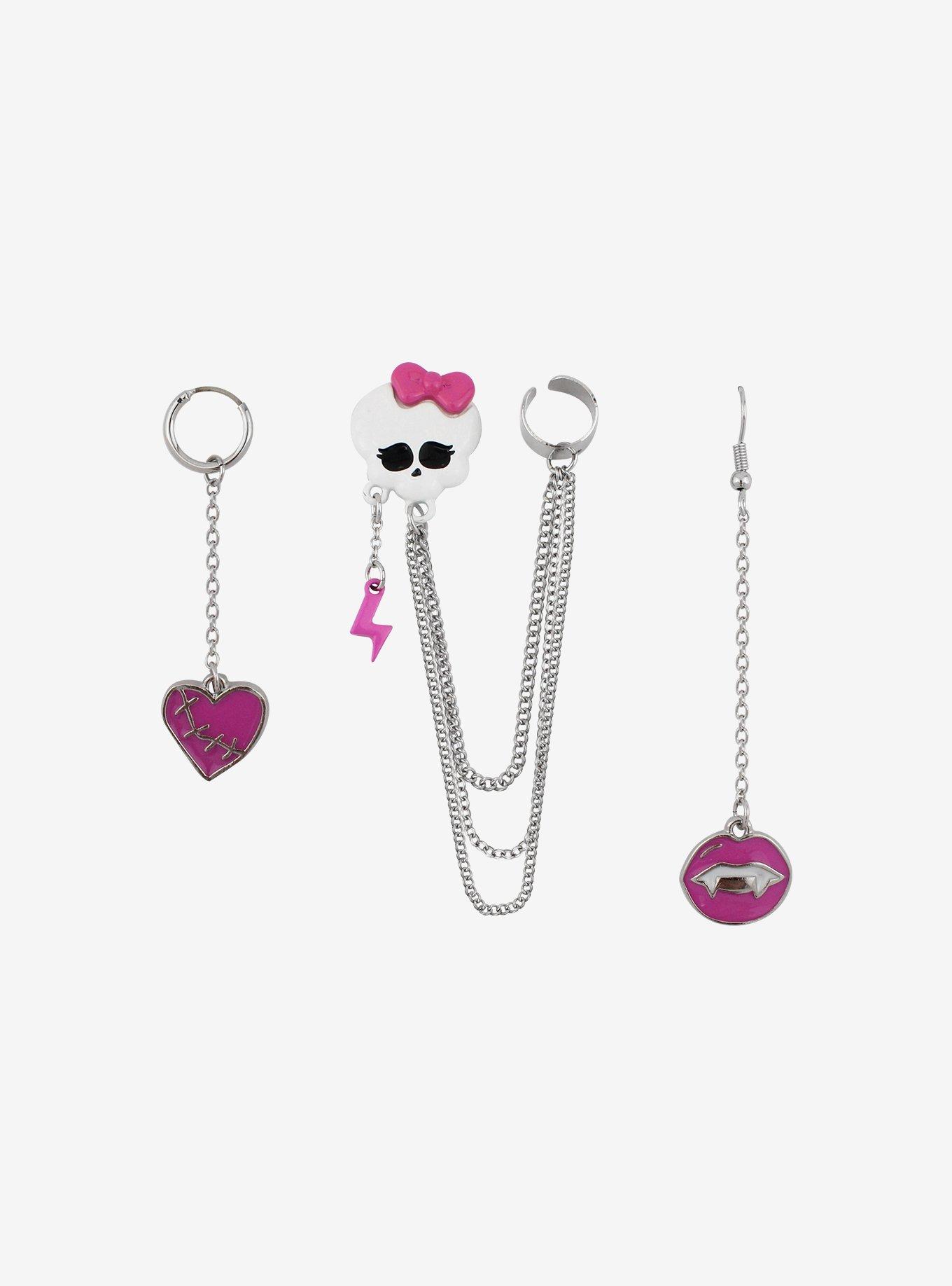 Monster High Charm Cuff Earring Set, , alternate
