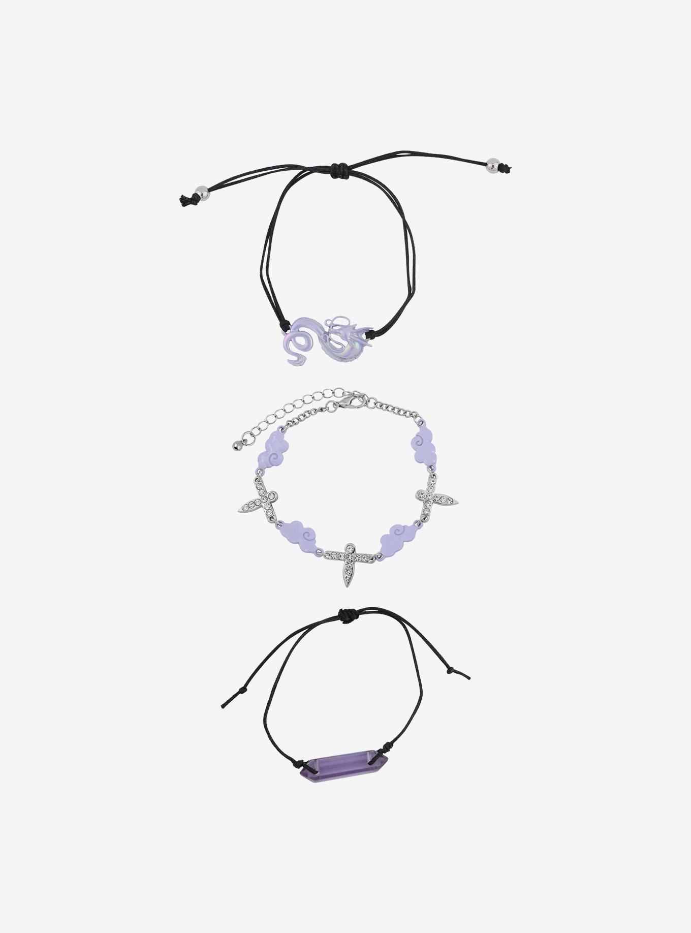 Studio Ghibli Spirited Away Haku Lilac Bracelet Set, , alternate