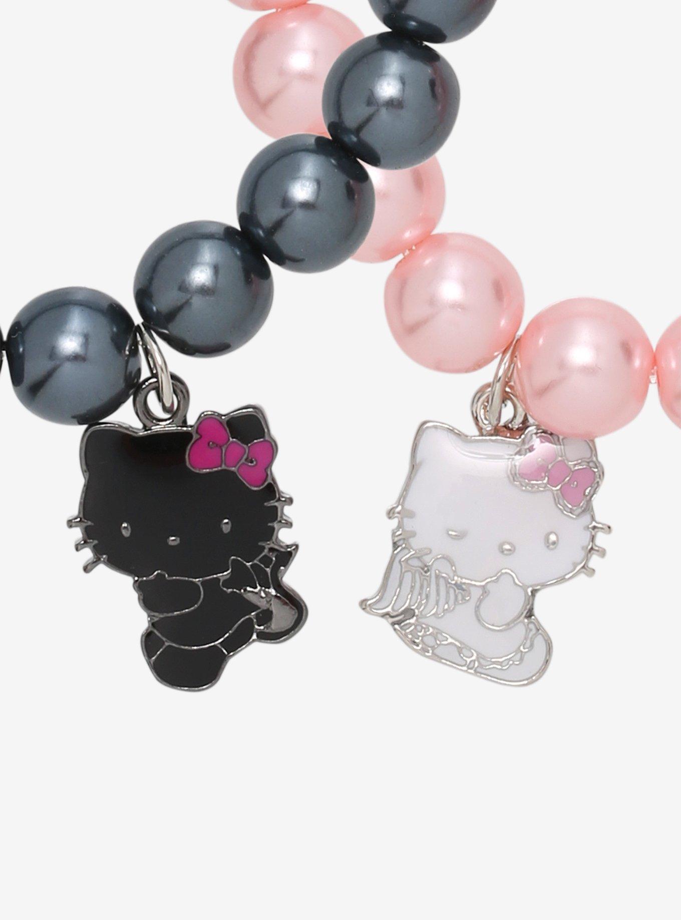 Hello Kitty Angel & Devil Beaded Best Friend Bracelet Set, , alternate