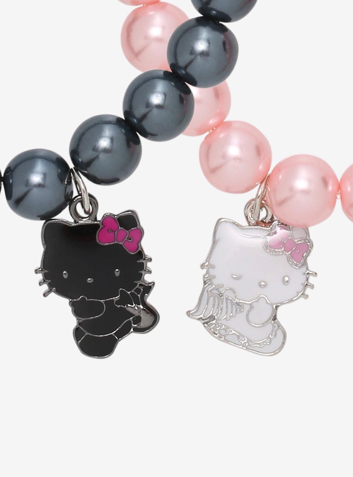 Hello Kitty Angel & Devil Beaded Best Friend Bracelet Set