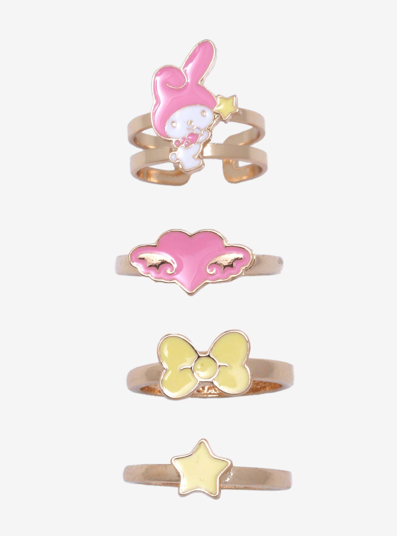 My Melody Heart Ring Set, , alternate
