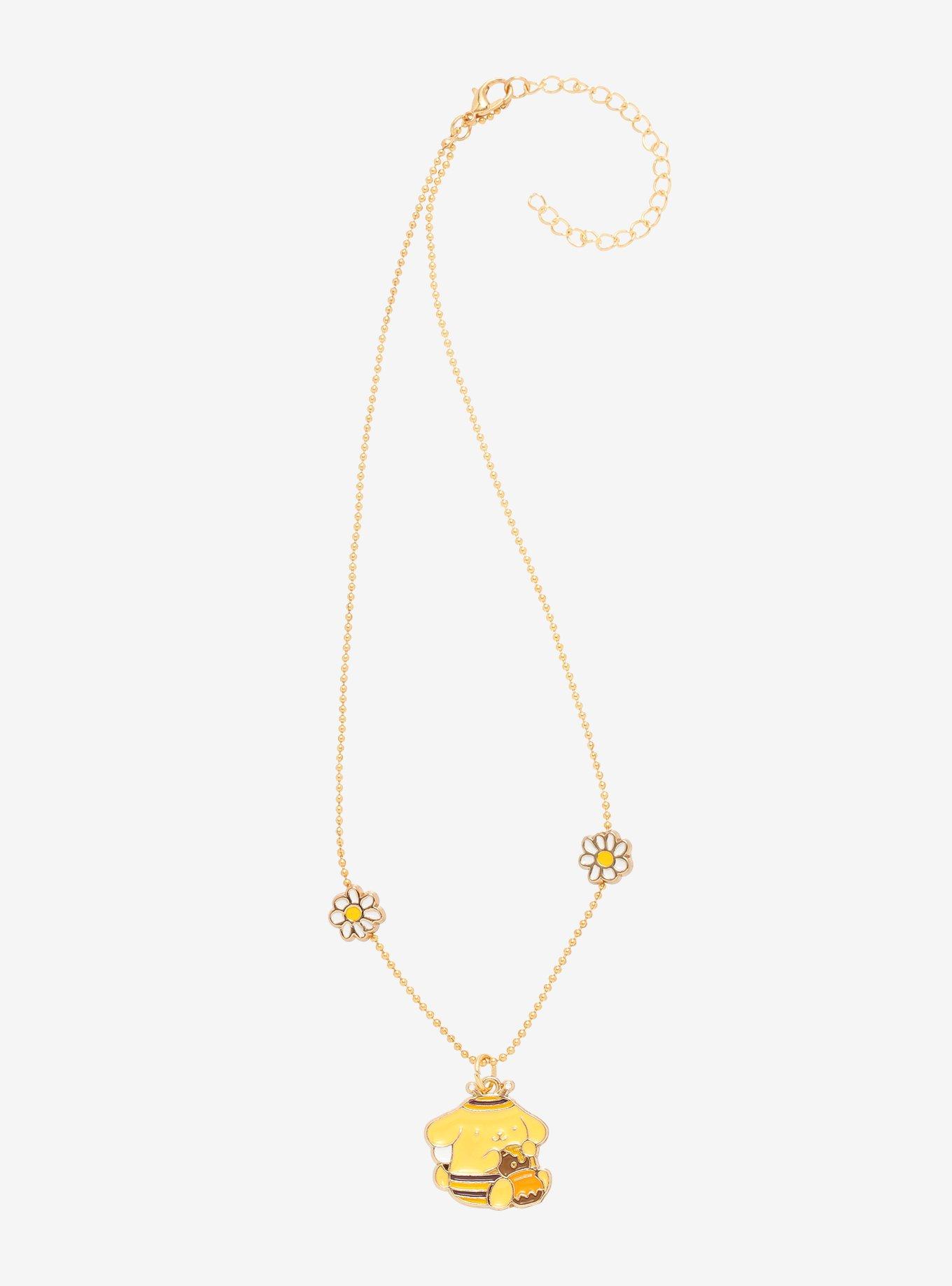 Pompompurin Bumblebee Daisy Necklace, , alternate
