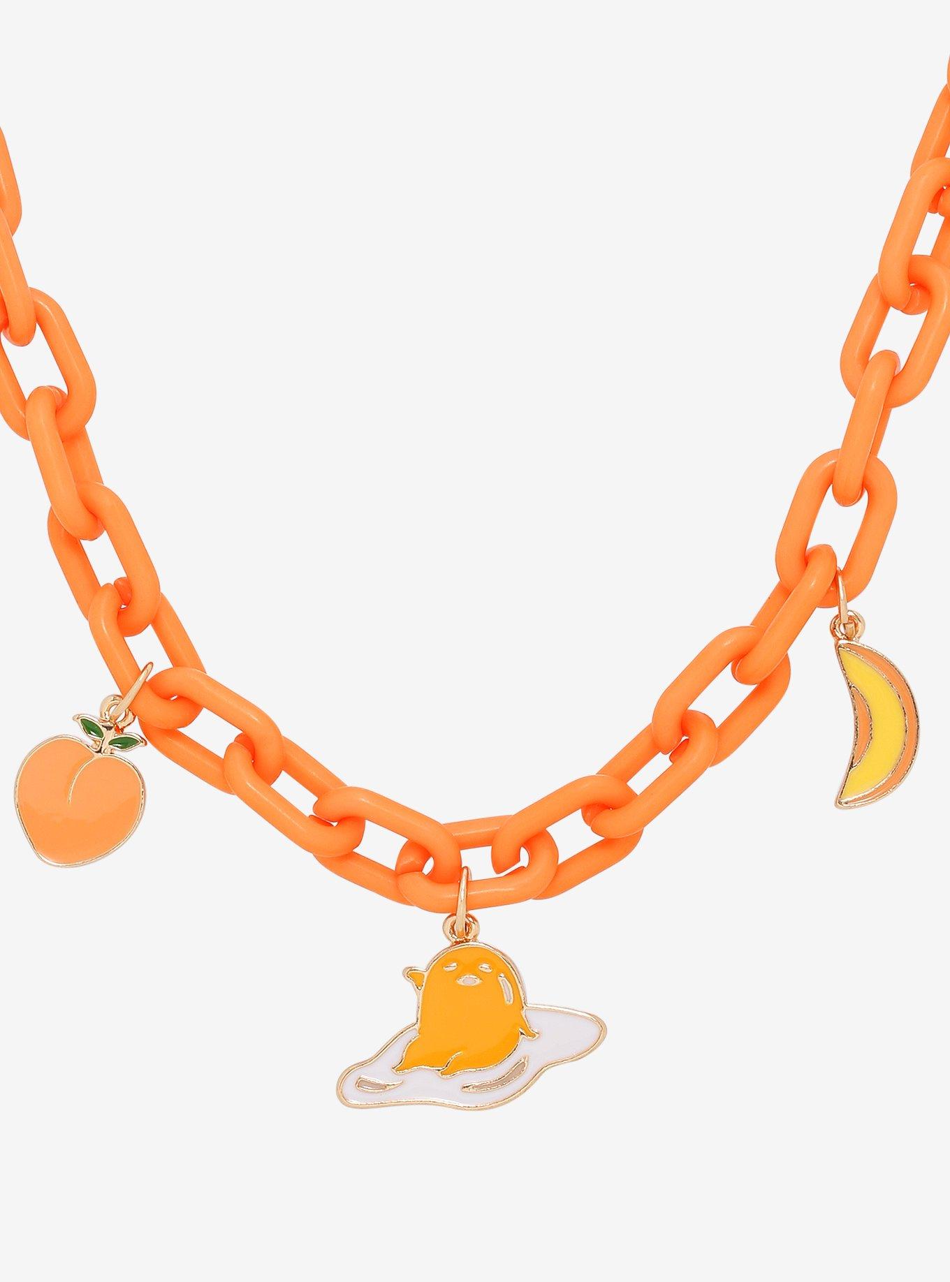 Gudetama Peaches Chunky Chain Necklace, , alternate