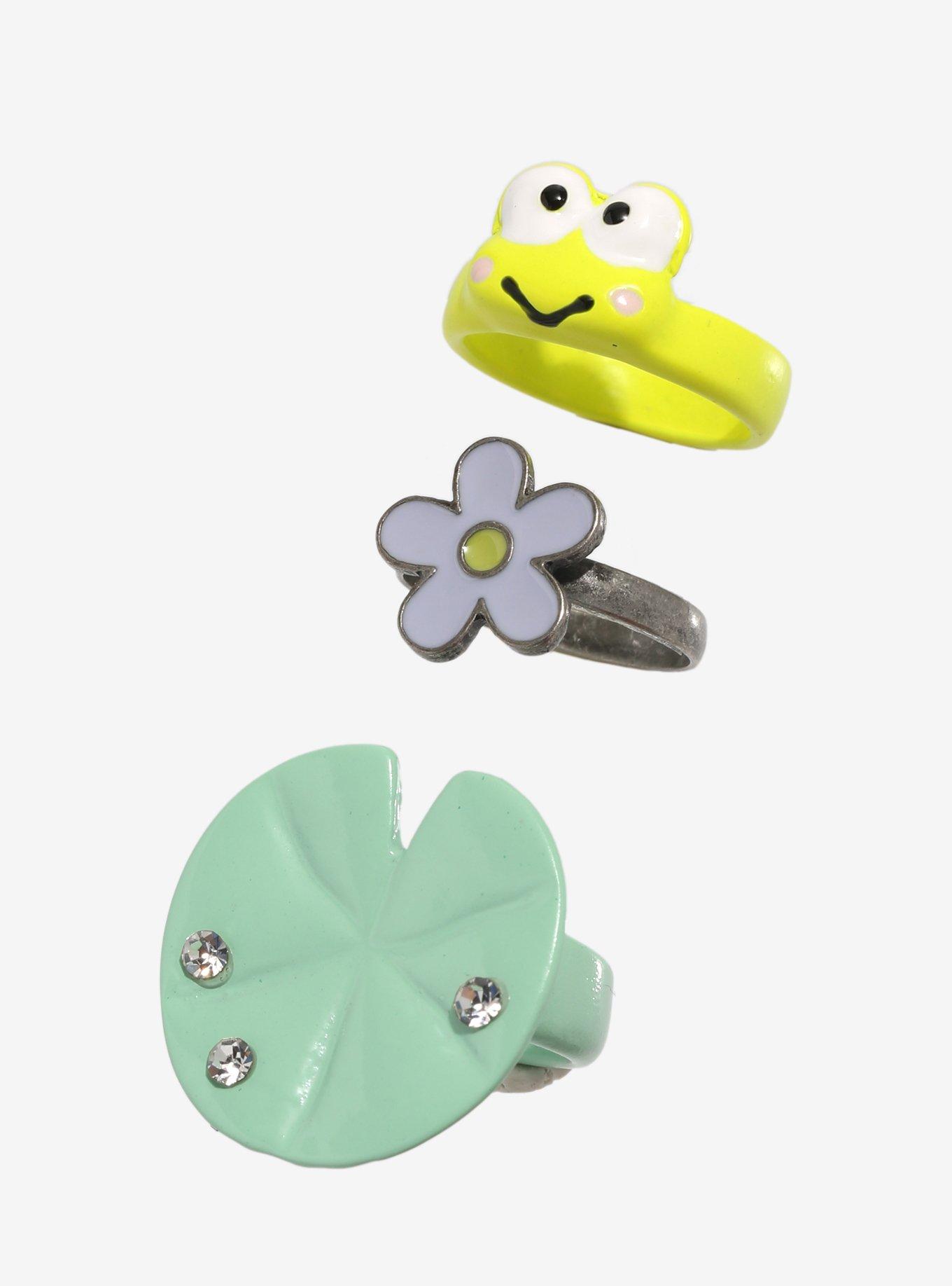 Keroppi Lily Pad Ring Set, , alternate