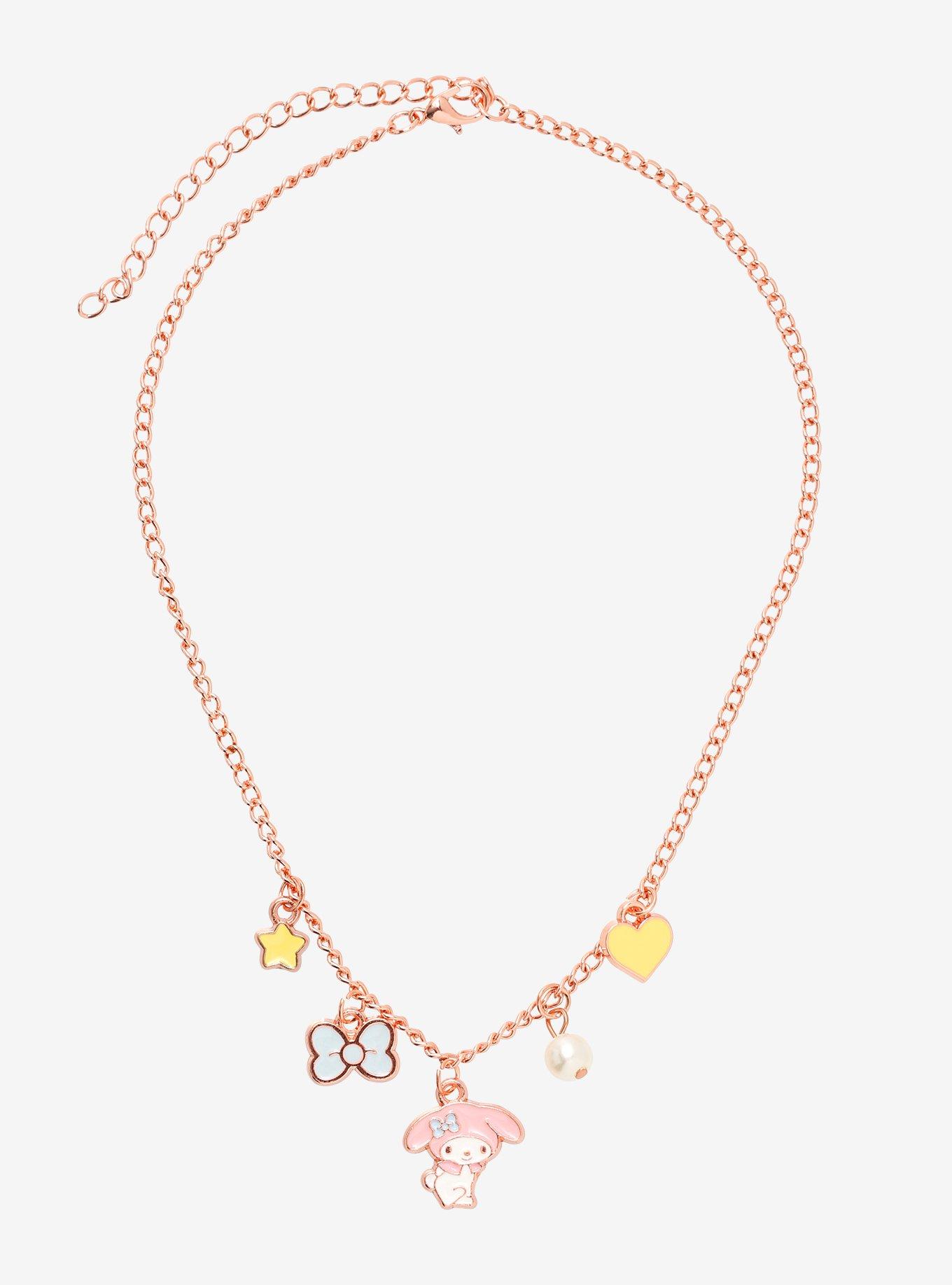 My Melody Rose Gold Charm Necklace, , alternate