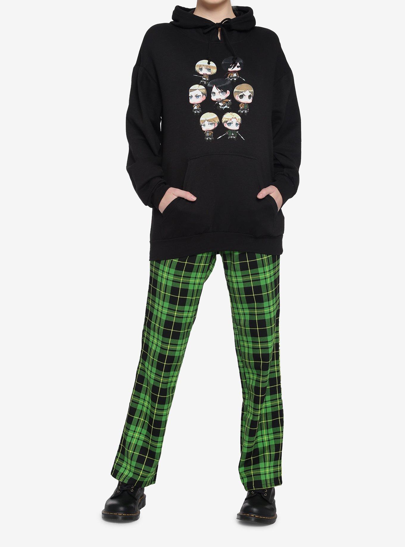 Attack On Titan Chibi Group Girls Hoodie, MULTI, alternate
