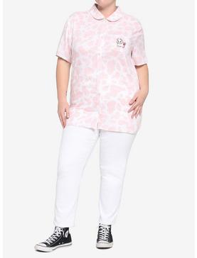 Strawberry Cow Girls Woven Button-Up Plus Size, , hi-res