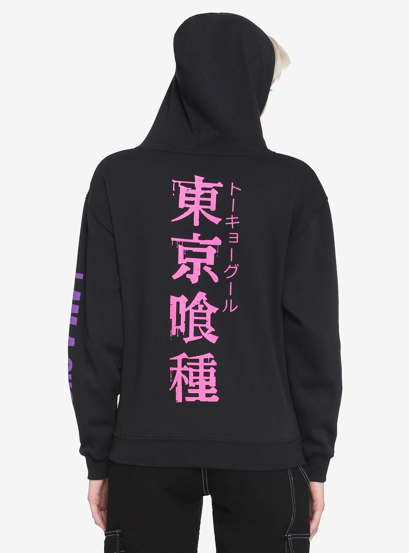 Tokyo Ghoul Kaneki Mask Girls Hoodie, MULTI, alternate