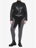 DC Comics The Batman Catwoman Girls Faux Leather Jacket Plus Size, MULTI, alternate