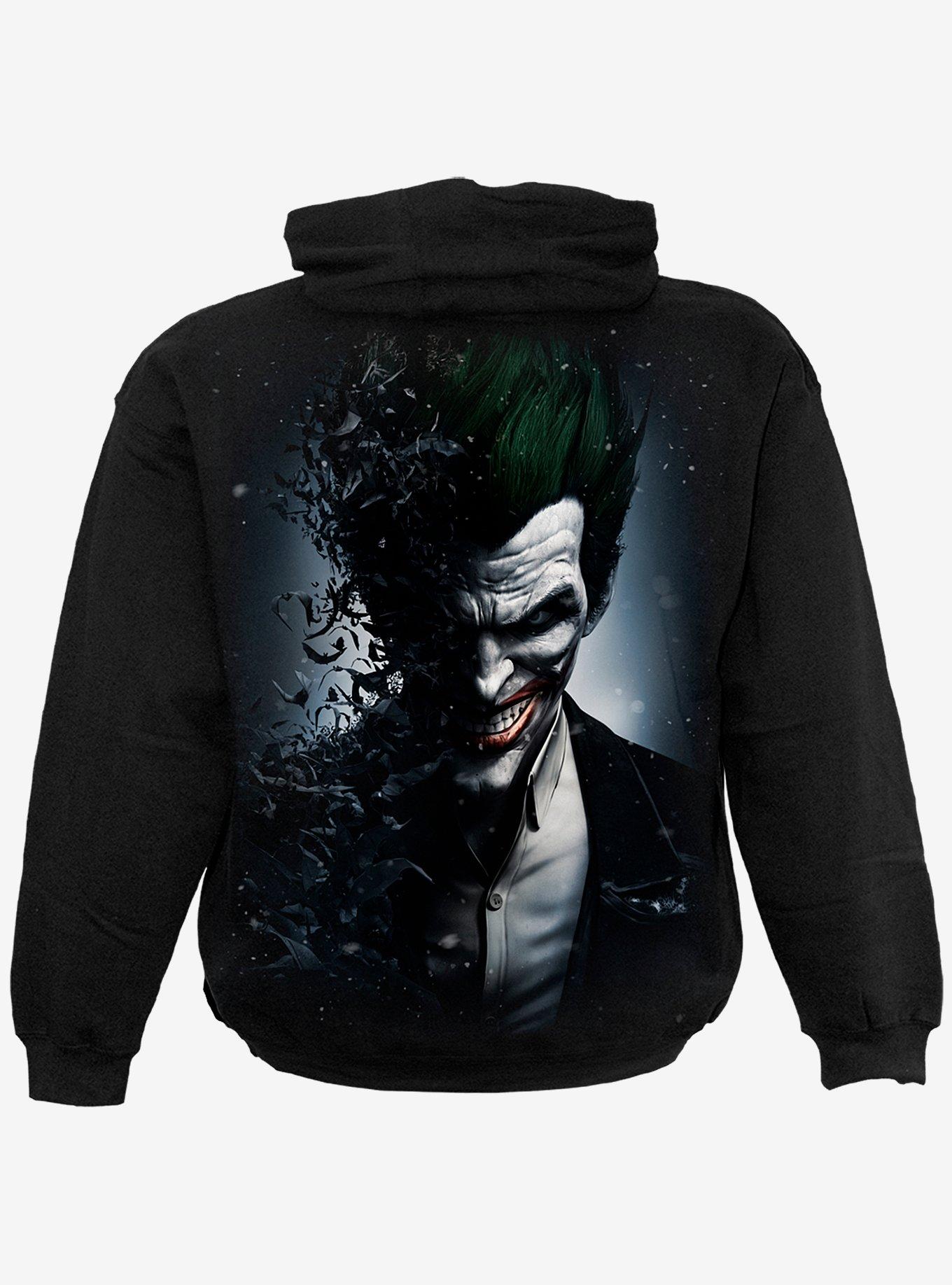 Batman Joker Arkham Origins Hoodie, BLACK, alternate