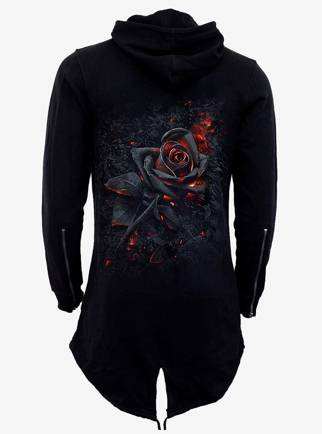 Burnt Rose Fish Tail Zip Hoodie, , hi-res