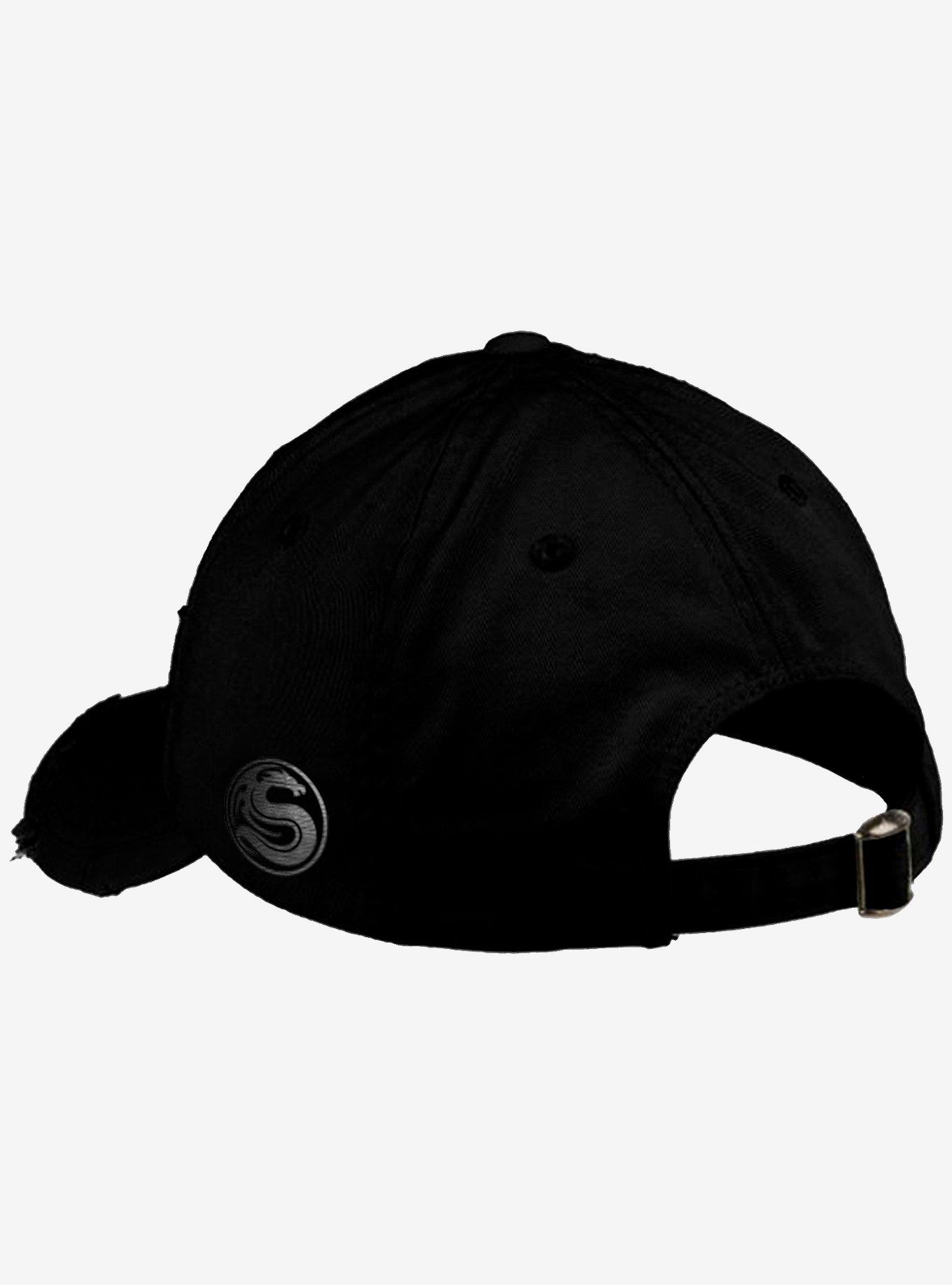 Skull Ribs Distressed Dad Cap, , alternate