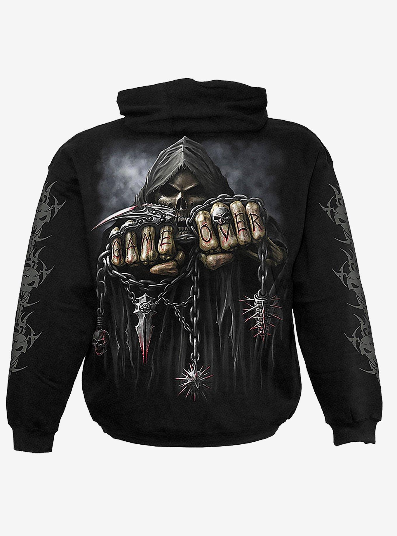 Game Over Hoodie, BLACK, alternate
