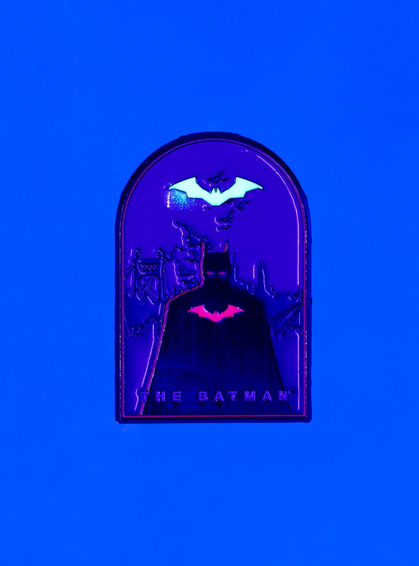DC Comics The Batman Silhouette Glow-in-the-Dark Enamel Pin - BoxLunch Exclusive, , alternate