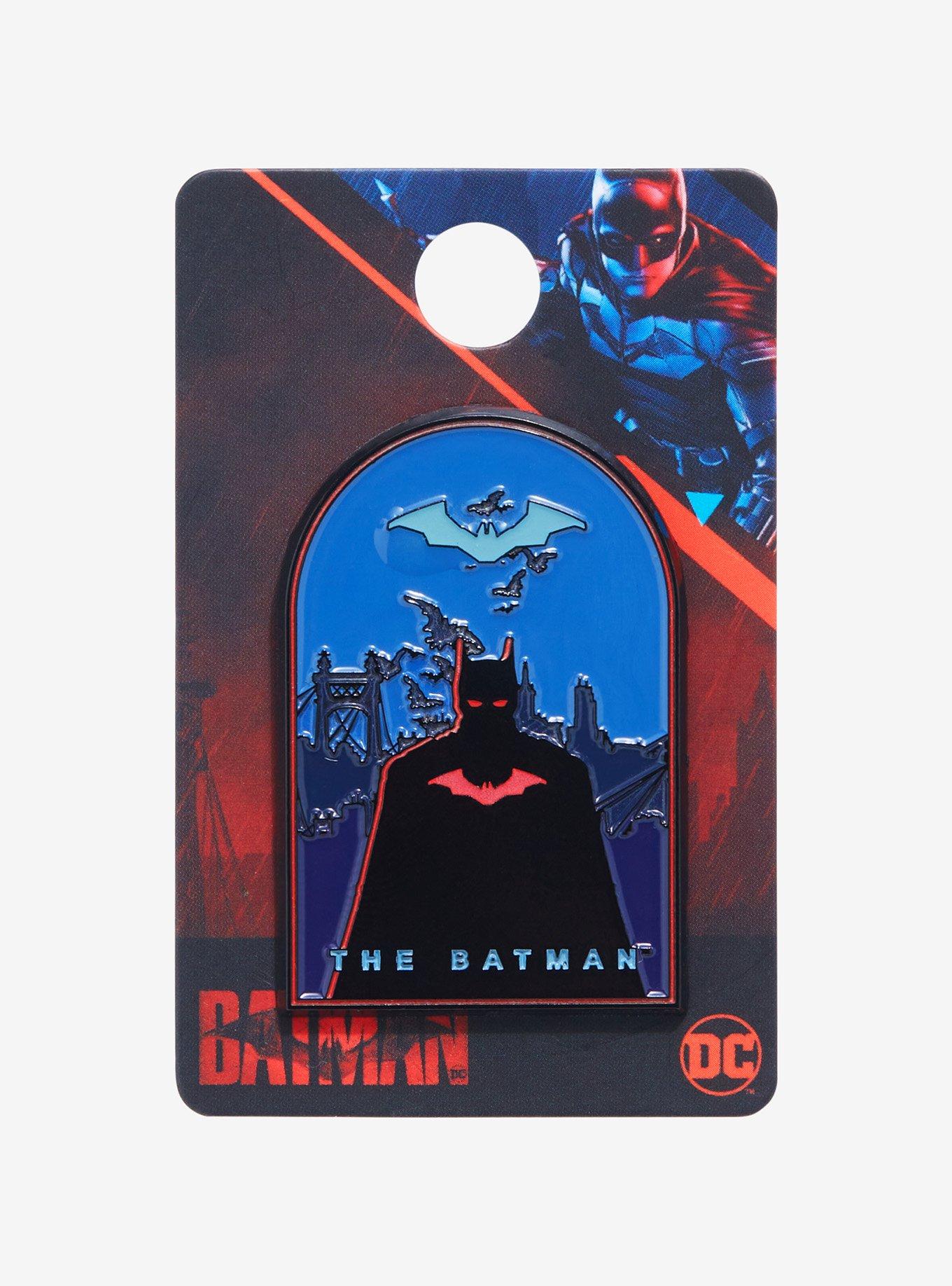 DC Comics The Batman Silhouette Glow-in-the-Dark Enamel Pin - BoxLunch Exclusive, , alternate