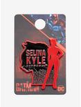 DC Comics The Batman Selina Kyle Catwoman Silhouette Enamel Pin - BoxLunch Exclusive, , alternate