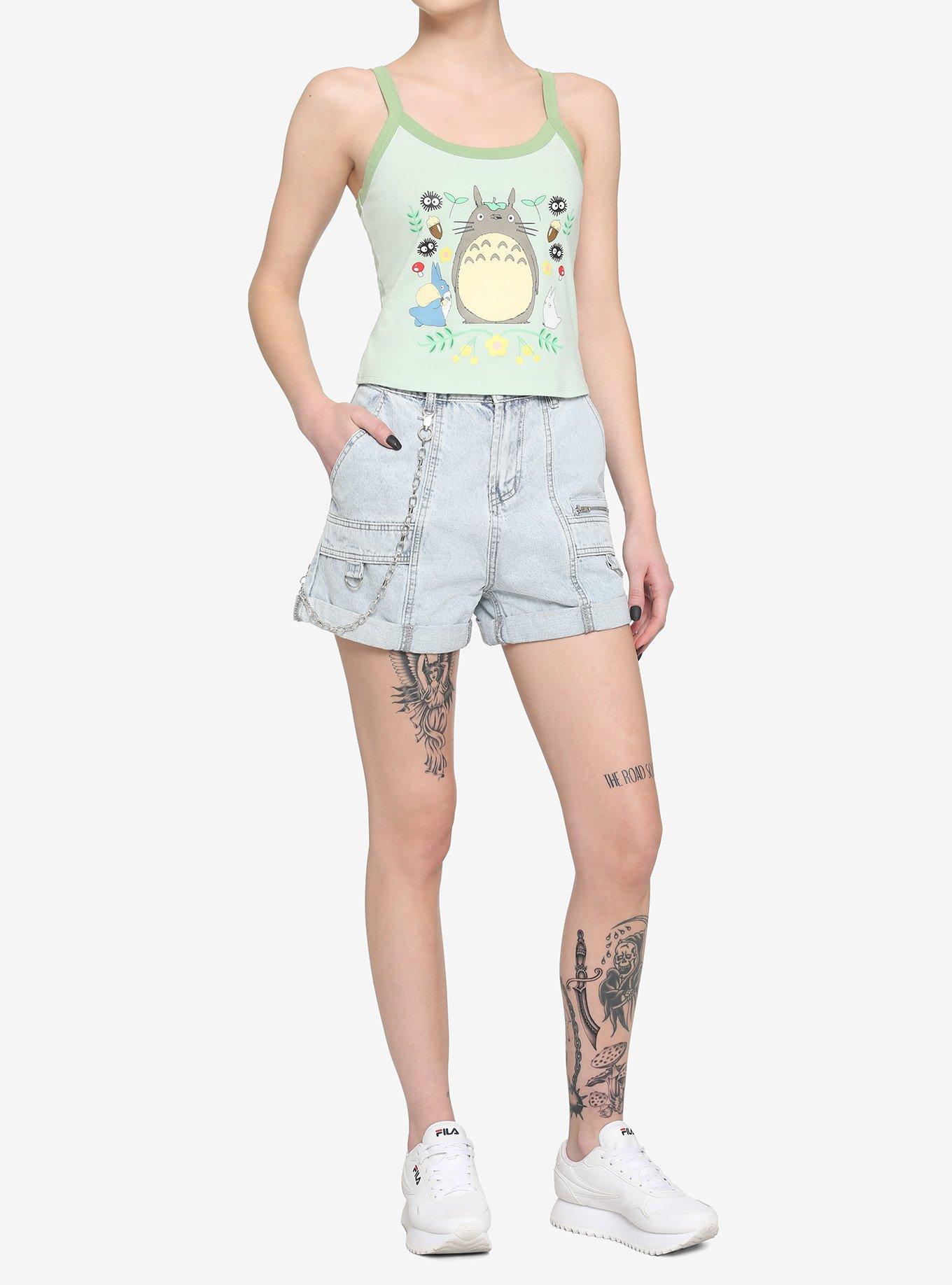 My Neighbor Totoro Floral Girls Crop Cami, MULTI, alternate
