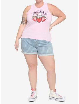 Strawberry Milk Bunny Girls Tank Top Plus Size, , hi-res