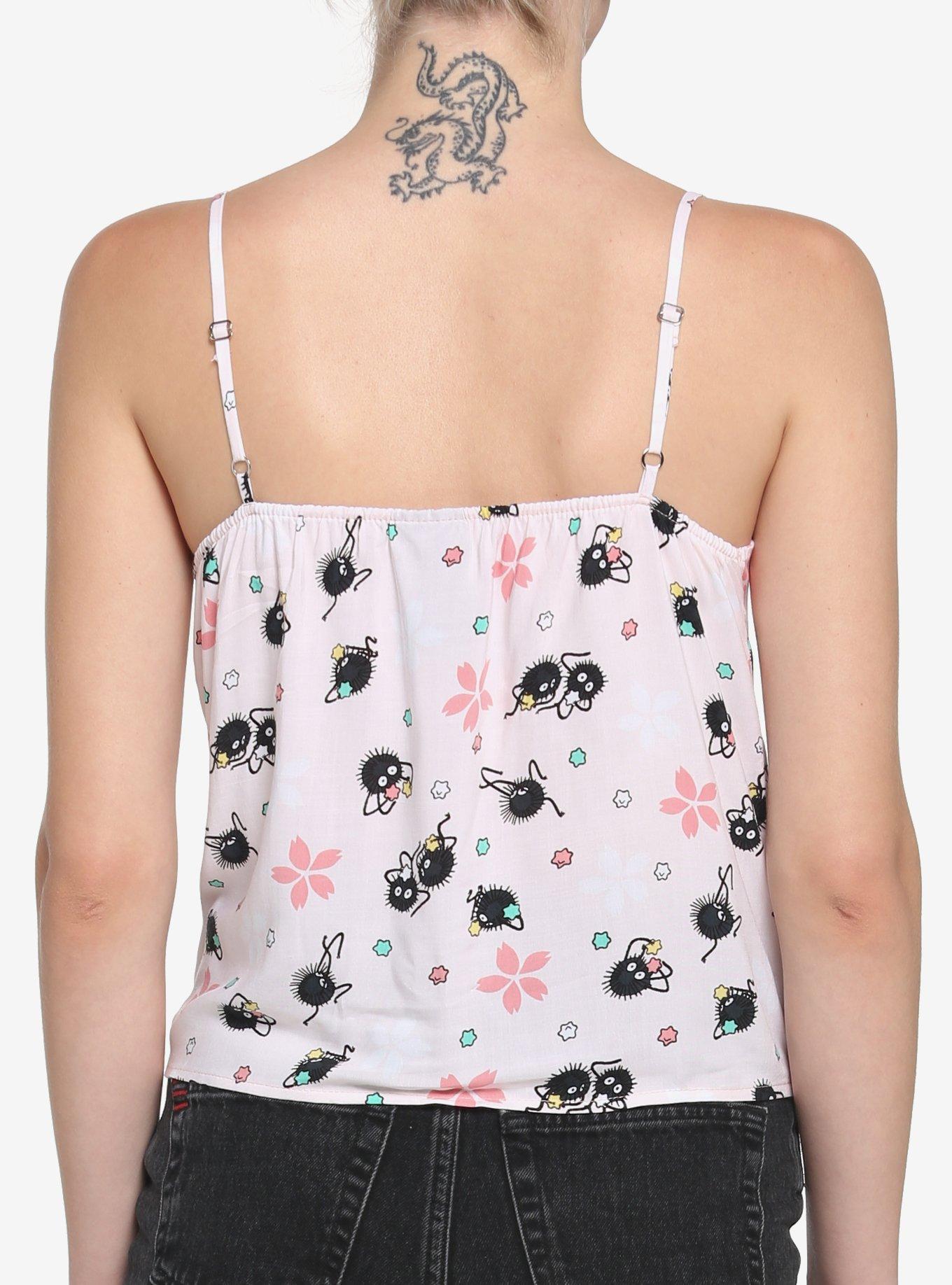 Her Universe Studio Ghibli Spirited Away Soot Sprite Girls Tie-Front Tank Top, MULTI, alternate