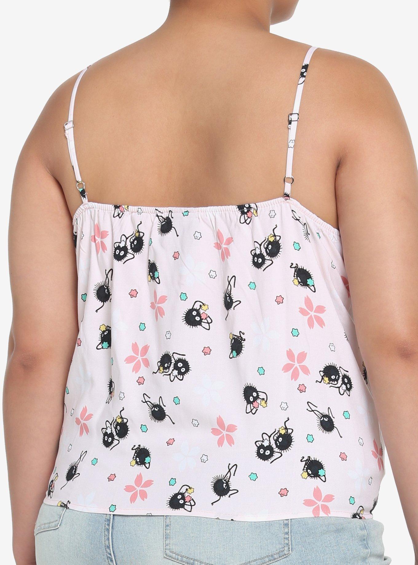 Her Universe Studio Ghibli Spirited Away Soot Sprite Girls Tie-Front Tank Top Plus Size, MULTI, alternate