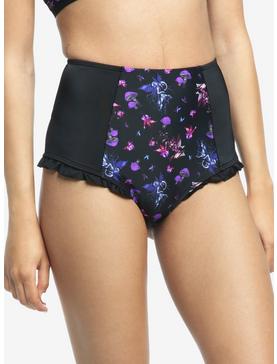 Fairies By Trick Purple High-Waisted Swim Bottoms, , hi-res