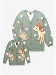 Our Universe Disney Bambi 80th Anniversary Thumper & Bambi Floral Toddler Cardigan - BoxLunch Exclusive, SAGE GREEN, alternate