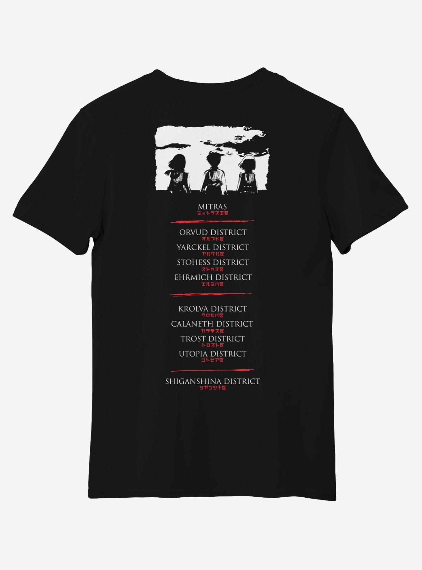 Attack On Titan Trio T-Shirt, BLACK, alternate