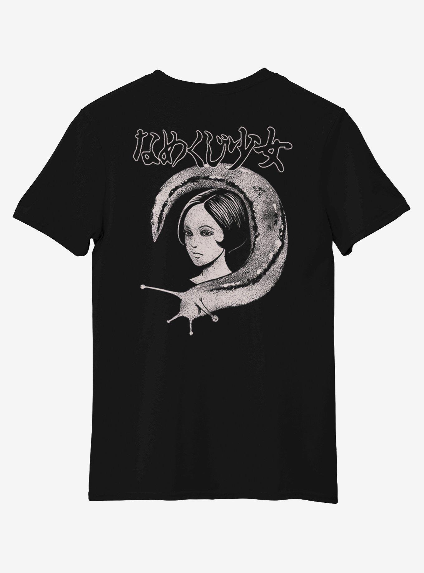 Junji Ito Slug Girl T-Shirt, BLACK, alternate