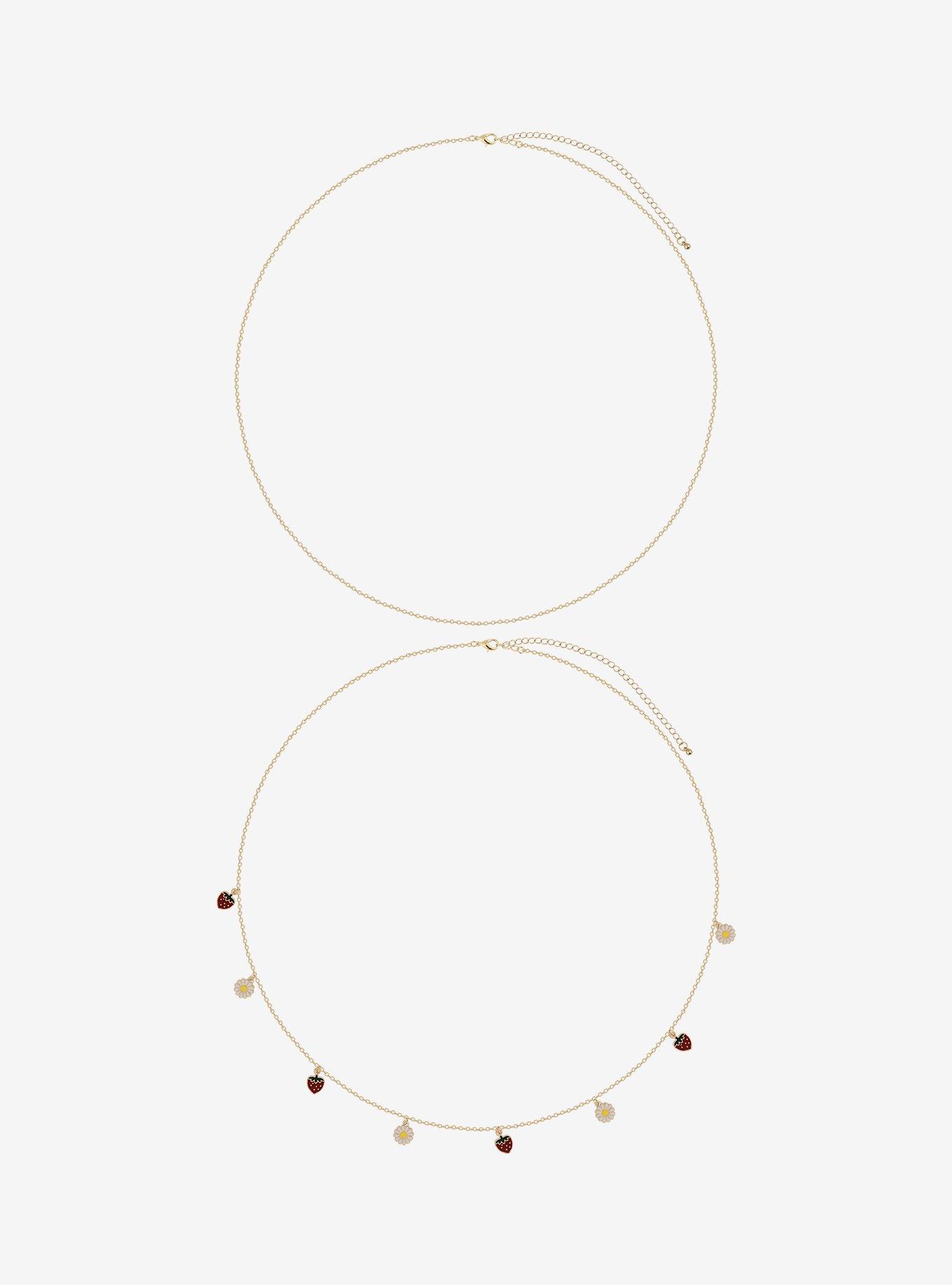 Strawberry & Daisy Belly Chain Set, , alternate