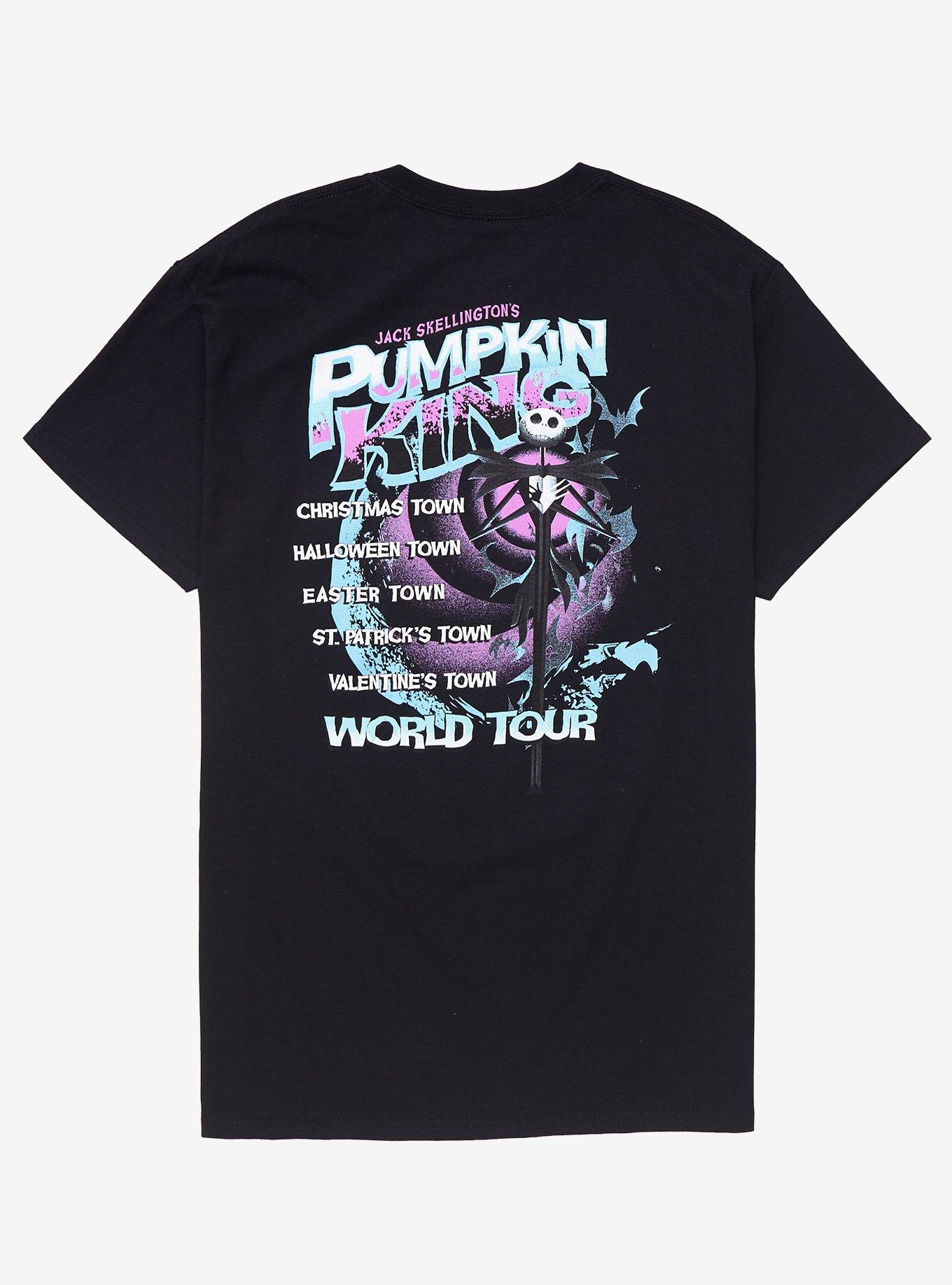 The Nightmare Before Christmas Pumpkin King World Tour T-Shirt, BLUE, alternate