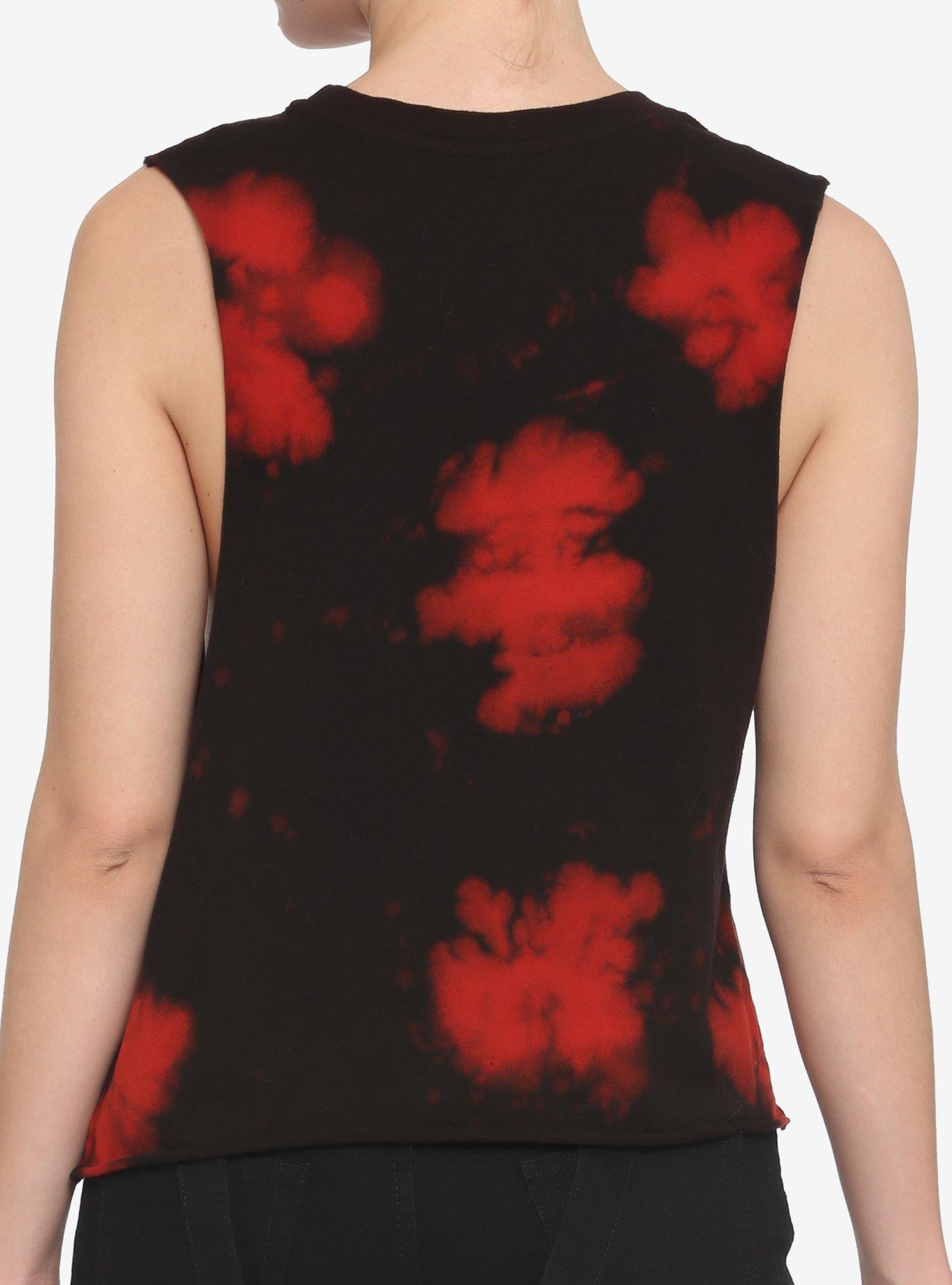 My Chemical Romance Three Cheers Tie-Dye Girls Crop Muscle Tank Top, MULTI, alternate