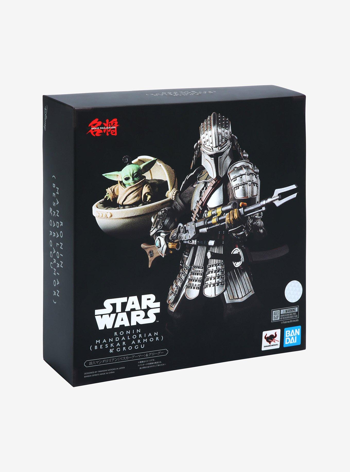 Bandai Star Wars The Mandalorian Meisho Movie Realization Ronin Mandalorian with Grogu Figure, , alternate