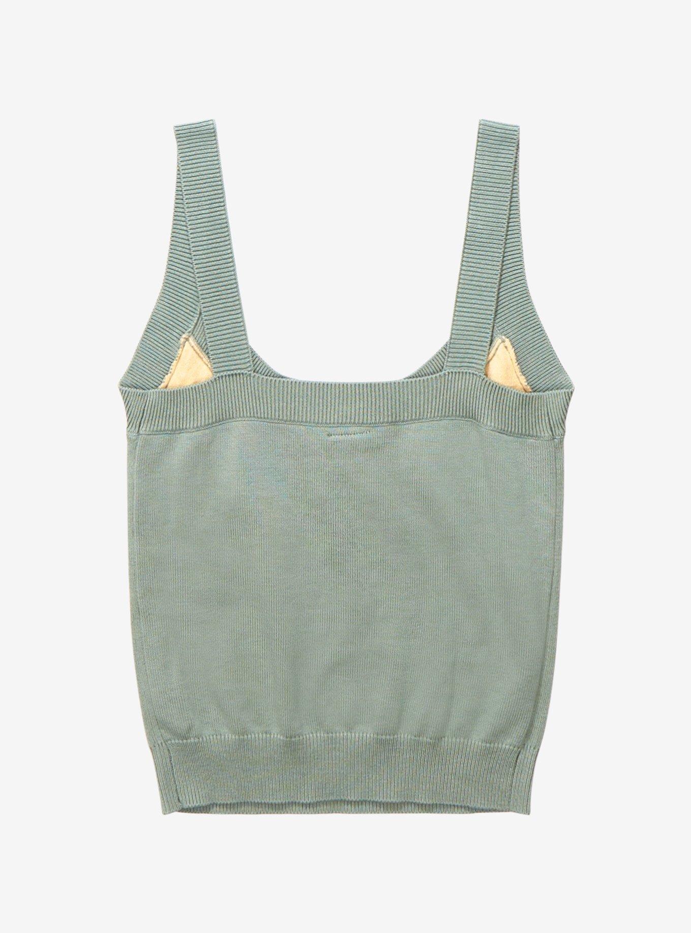 Disney Bambi & Thumper Floral Women&rsquo;s Ribbed Sweater Tank Top - BoxLunch Exclusive, LIGHT BLUE, alternate