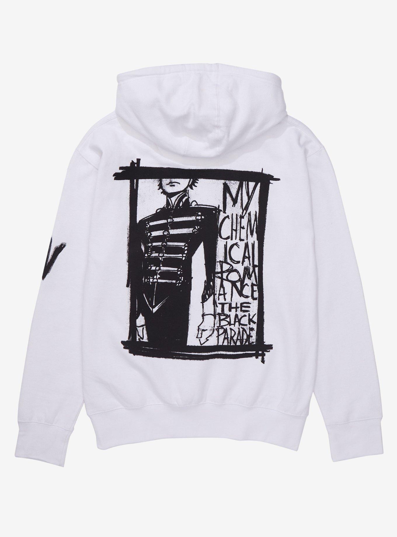 My Chemical Romance The Black Parade Sketches Hoodie, BRIGHT WHITE, alternate