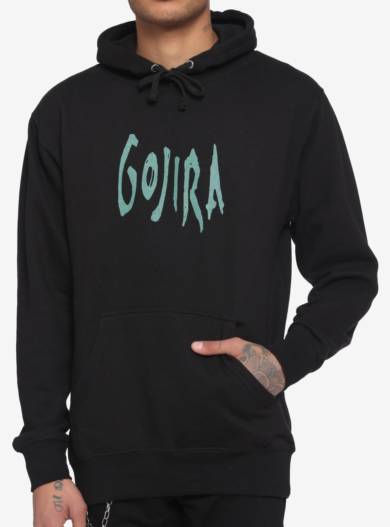 Gojira Fortitude Album Cover Hoodie, BLACK, alternate