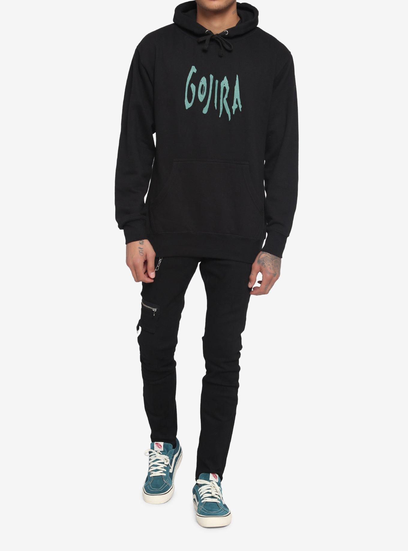 Gojira Fortitude Album Cover Hoodie, BLACK, alternate