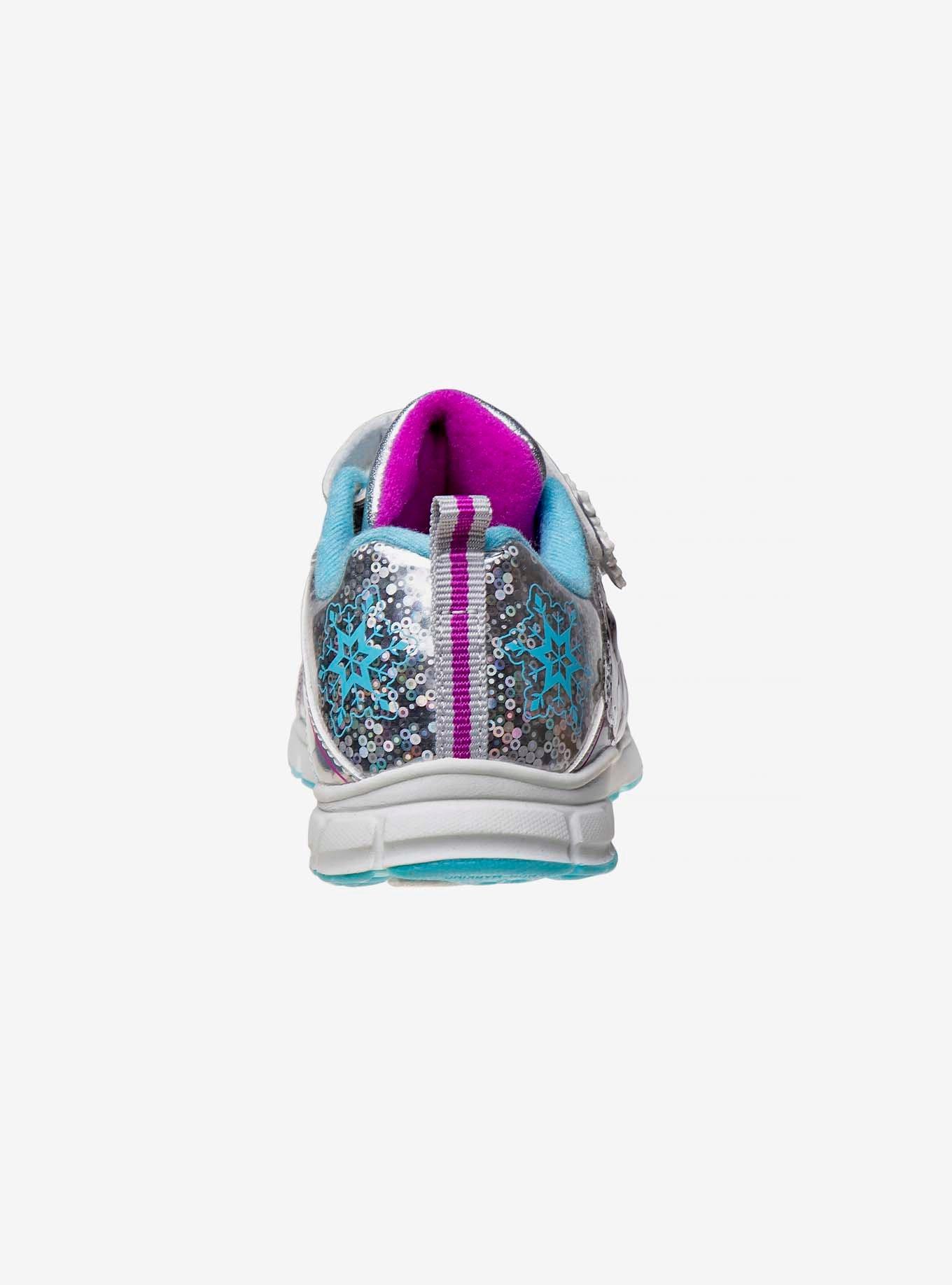 Disney Frozen II Girls Hook and Loop Sneaker, SILVER, alternate