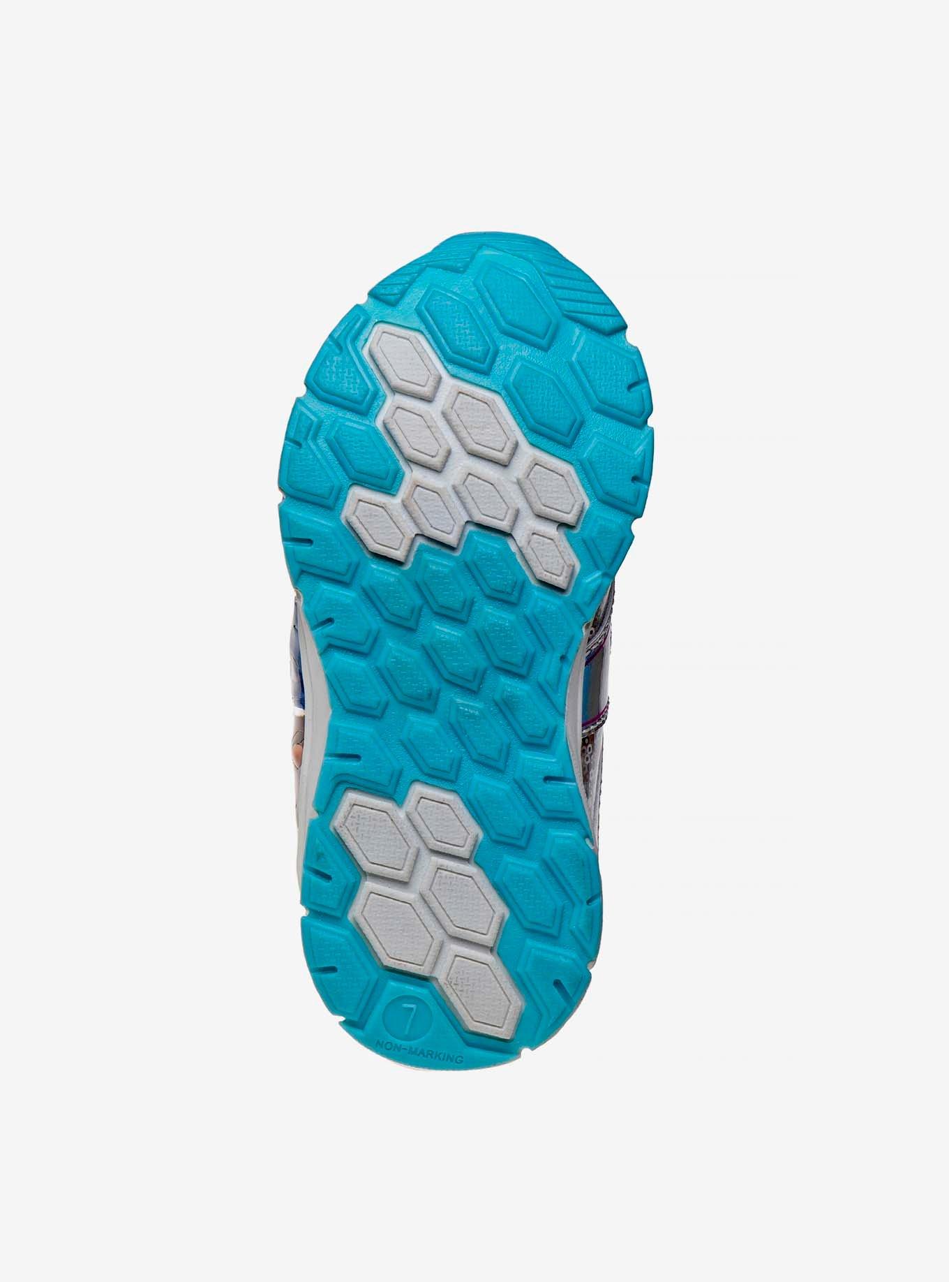 Disney Frozen II Girls Hook and Loop Sneaker, SILVER, alternate