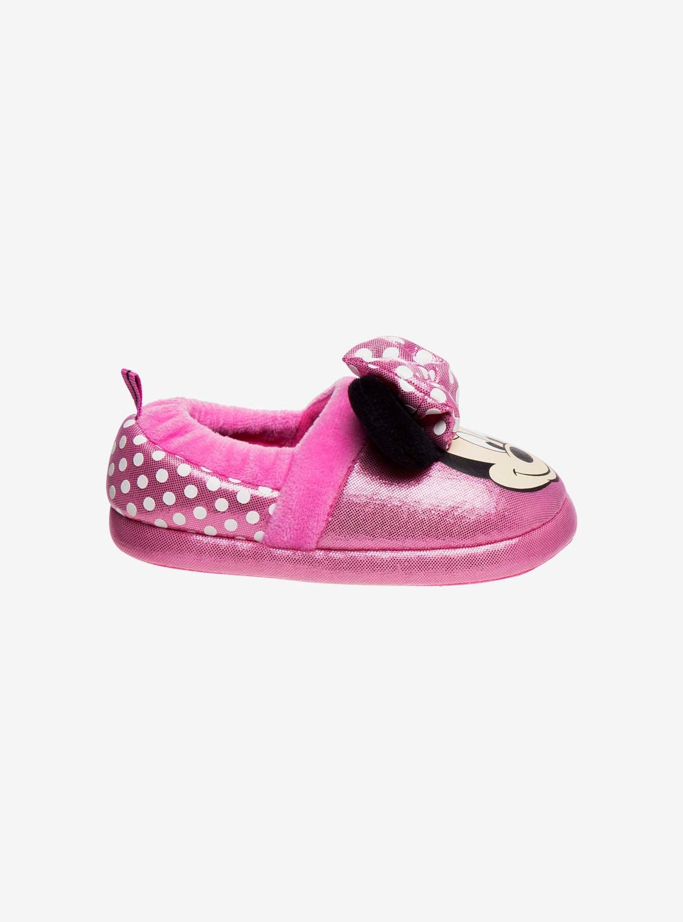 Disney Minnie Mouse Toddler Slippers Pink, , hi-res