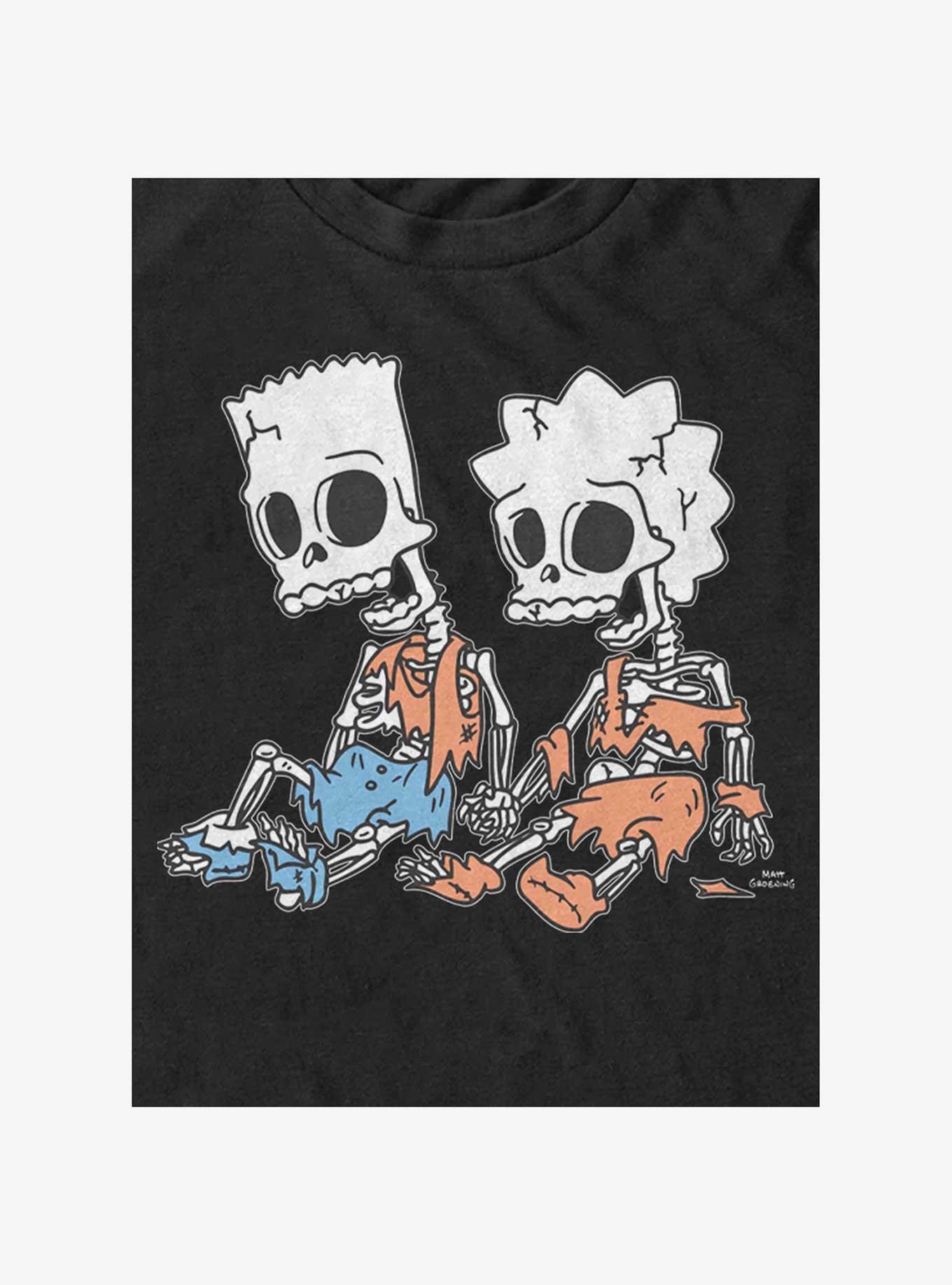 The Simpsons Skeleton Bart & Lisa T-Shirt, , hi-res