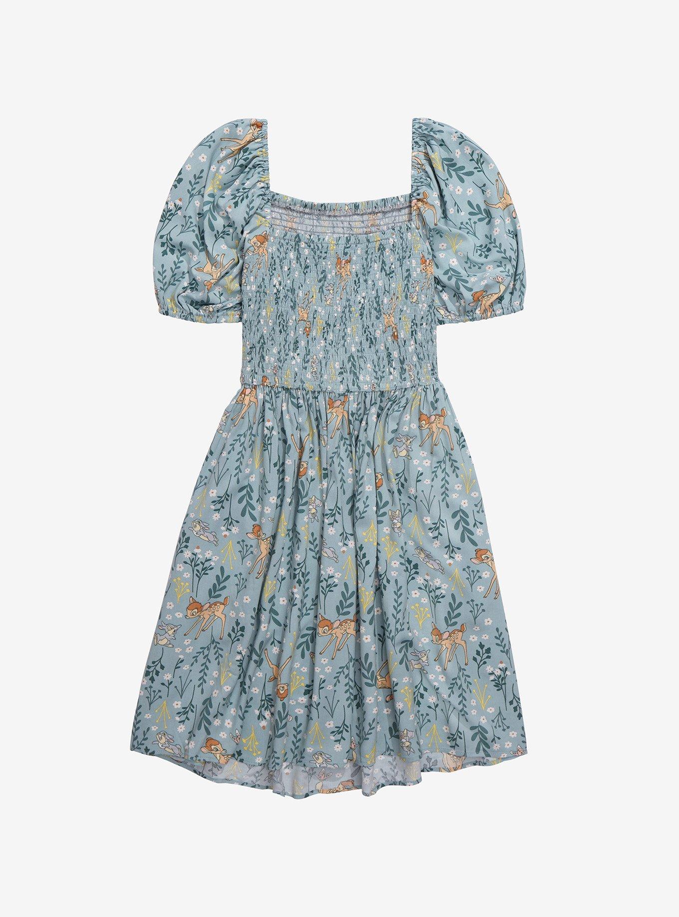Disney Bambi Floral Spring Dress - BoxLunch Exclusive, BLUE, alternate
