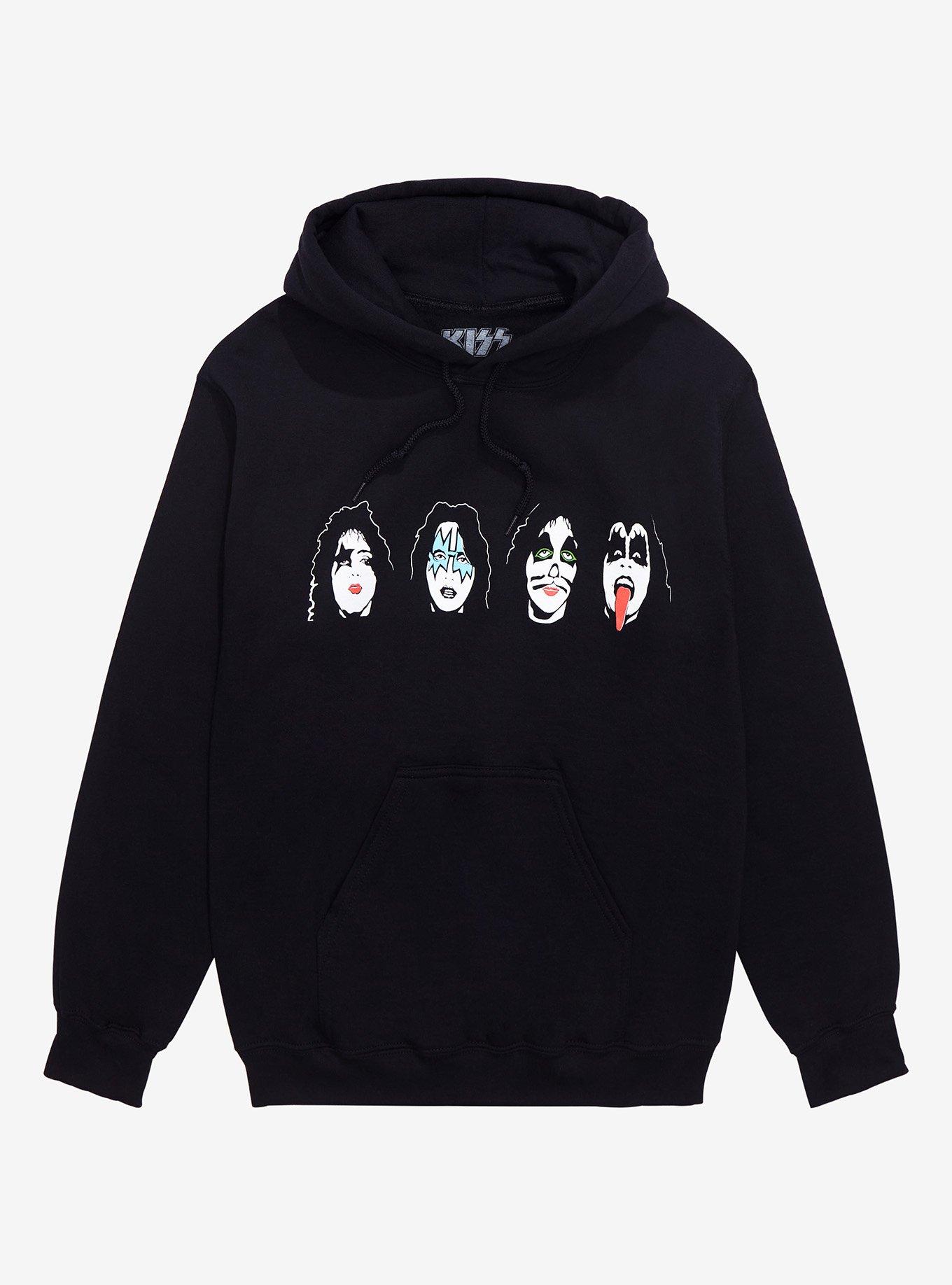KISS Faces Hoodie, BLACK, alternate