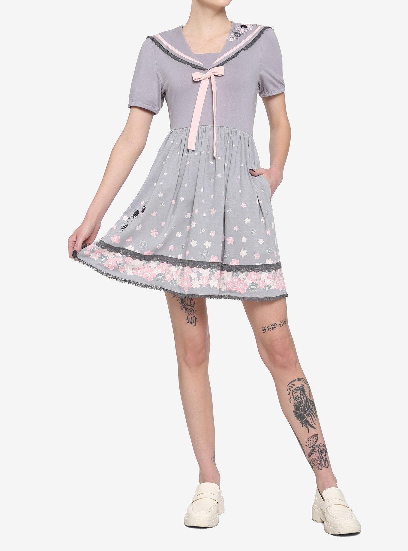 Studio Ghibli Spirited Away Cherry Blossoms Sailor Dress, PINK, alternate